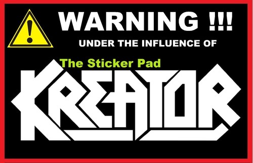 Vinyl sticker kreator heavy - sticker,