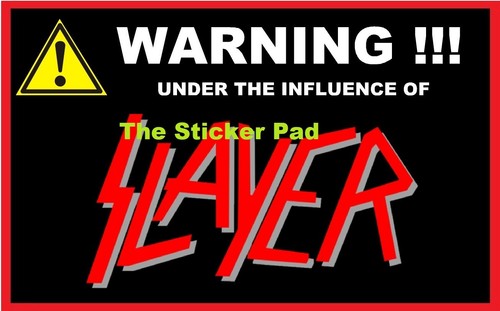 Vinyl sticker slayer heavy - vinyl,