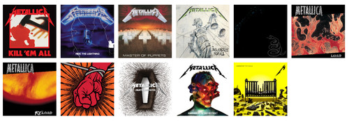Metallica album cover vinyl - metallica,