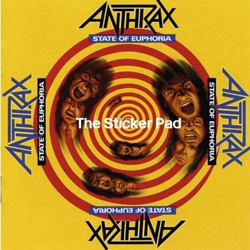 Sticker anthrax state of - -,