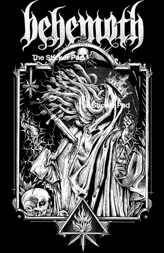 Sticker behemoth art black - art,