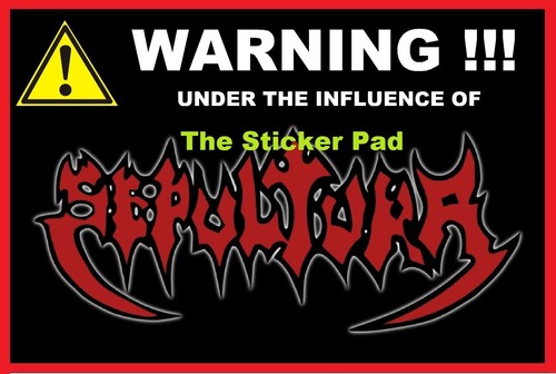 Vinyl sticker sepultura - sticker,