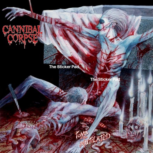 Sticker cannibal corpse tomb - cannibal,