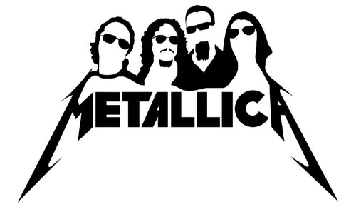 Metallica vinyl aufkleber - metallica,