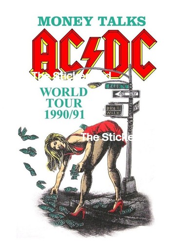 Sticker dc 1990 tour - sticker,
