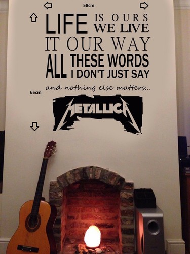 Metallica wandbild vinyl - wandbild,