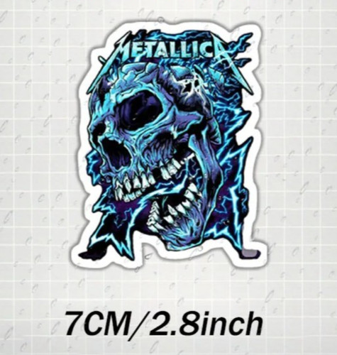 7cm metallica sticker rock - 7cm,