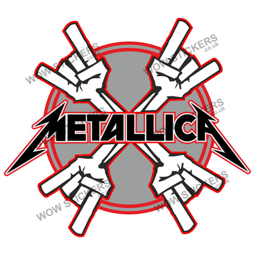 Metallica aufkleber 165x 145mm - aufkleber,