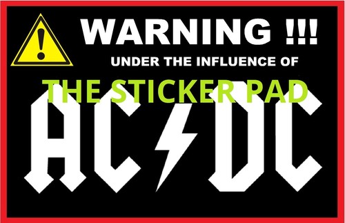 Vinyl sticker dc heavy - vinyl, ac