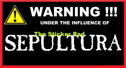 Vinyl sticker sepultura heavy - ,